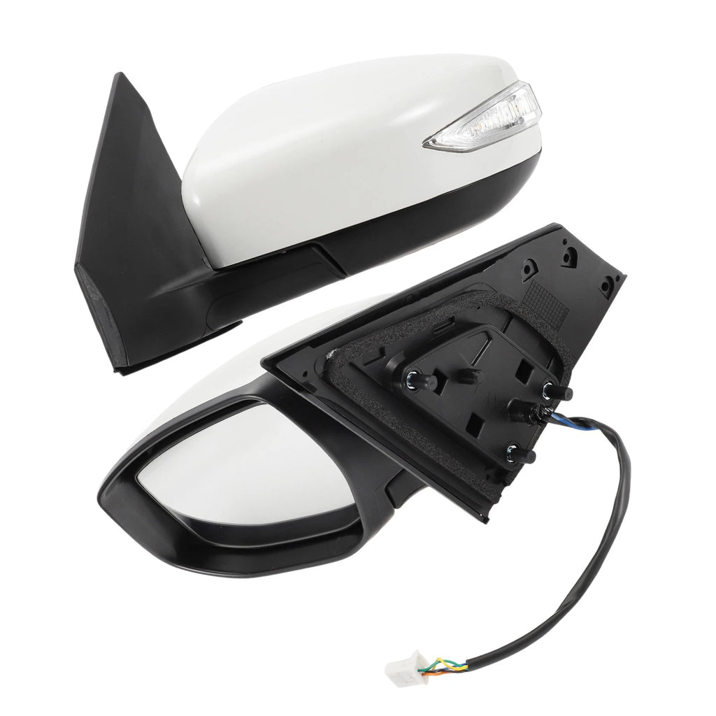 Left Side Door Mirror for Nissan Sentra (2016–2019) Manual Folding White
