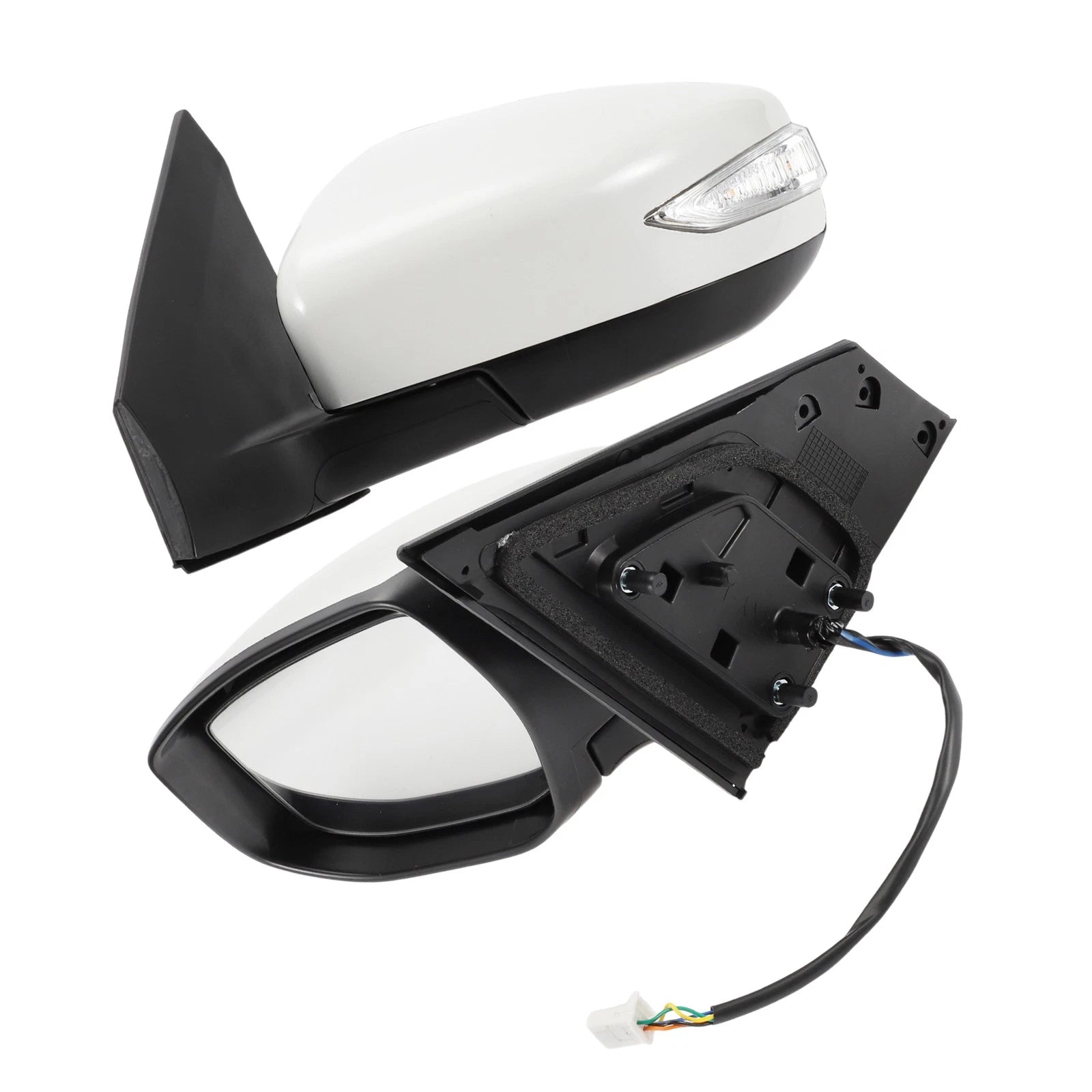 Left Side Door Mirror for Nissan Sentra (2016–2019) Manual Folding White