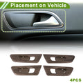 Interior Door Handle Bowl Cover Trim for Honda CR-V 2017-2022 Peach Wood Brown