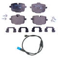 Hella Rear Low-Met Disc Brake Pad w/Sensor for BMW X3 F25 G01 (2018–2022)