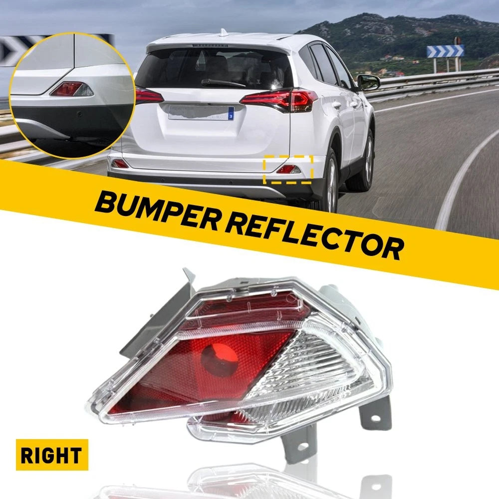 Right Passenger Side Rear Bumper Reflector Light Case for Toyota RAV4 (2016–2018)