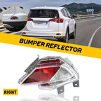 Right Passenger Side Rear Bumper Reflector Light Case for Toyota RAV4 (2016–2018)