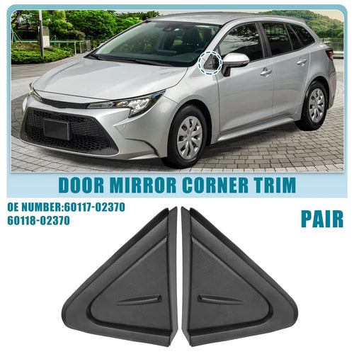1 Pair Door Mirror Corner for Toyota Corolla (2019–2021)