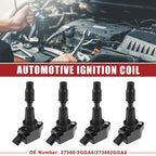 Set of 4 Ignition Coils for Kia Optima (2016–2020) No. 273002GGA0 Black