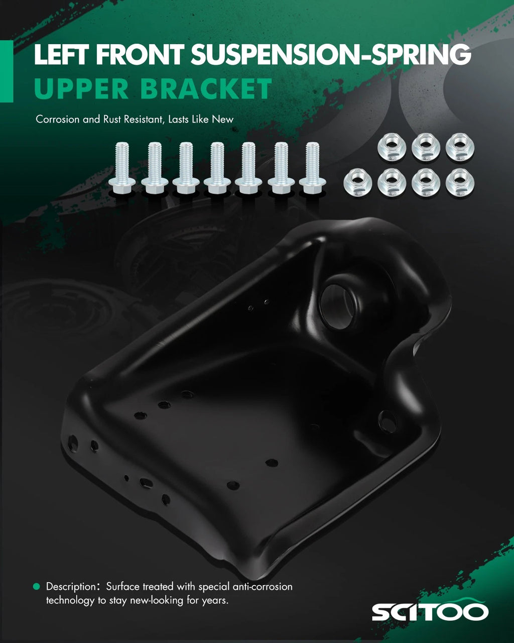 Left Front Suspension Spring Upper Bracket for F-250 Super Duty (2005–2007)