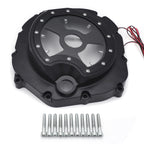 Black Clutch Cover with Green LED for Kawasaki ZX14R ZZR1400 (2006–2014)