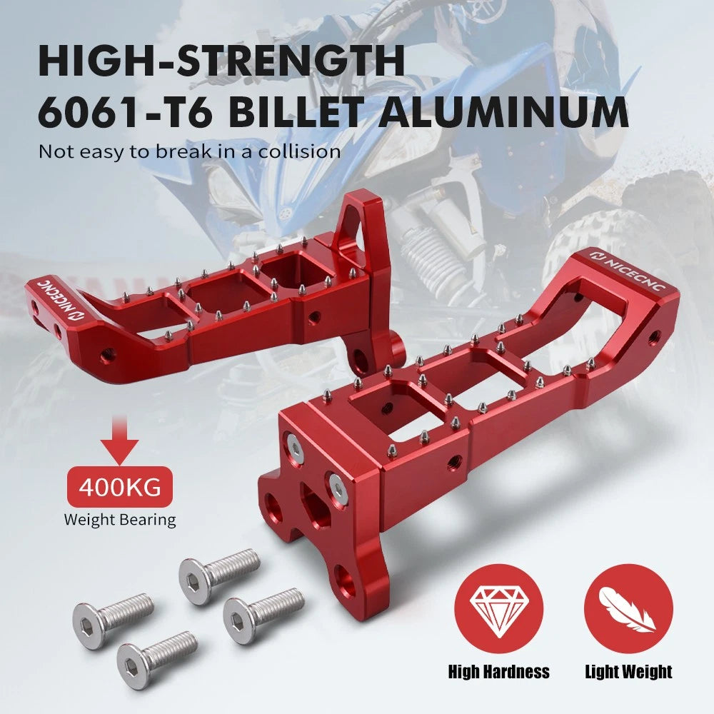 Footpegs for Yamaha YFZ450R (2009–2025) Red