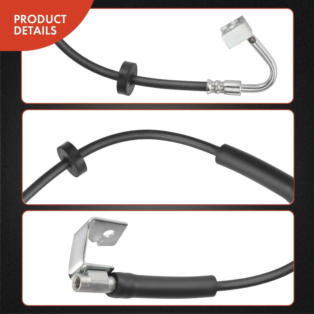 Set of 4 Brake Hydraulic Hoses for Ford Crown Victoria (1992–2011)