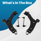 Front Lower Control Arms with Ball Joints & Stabilizer Links for Ford Focus (2004–2011)