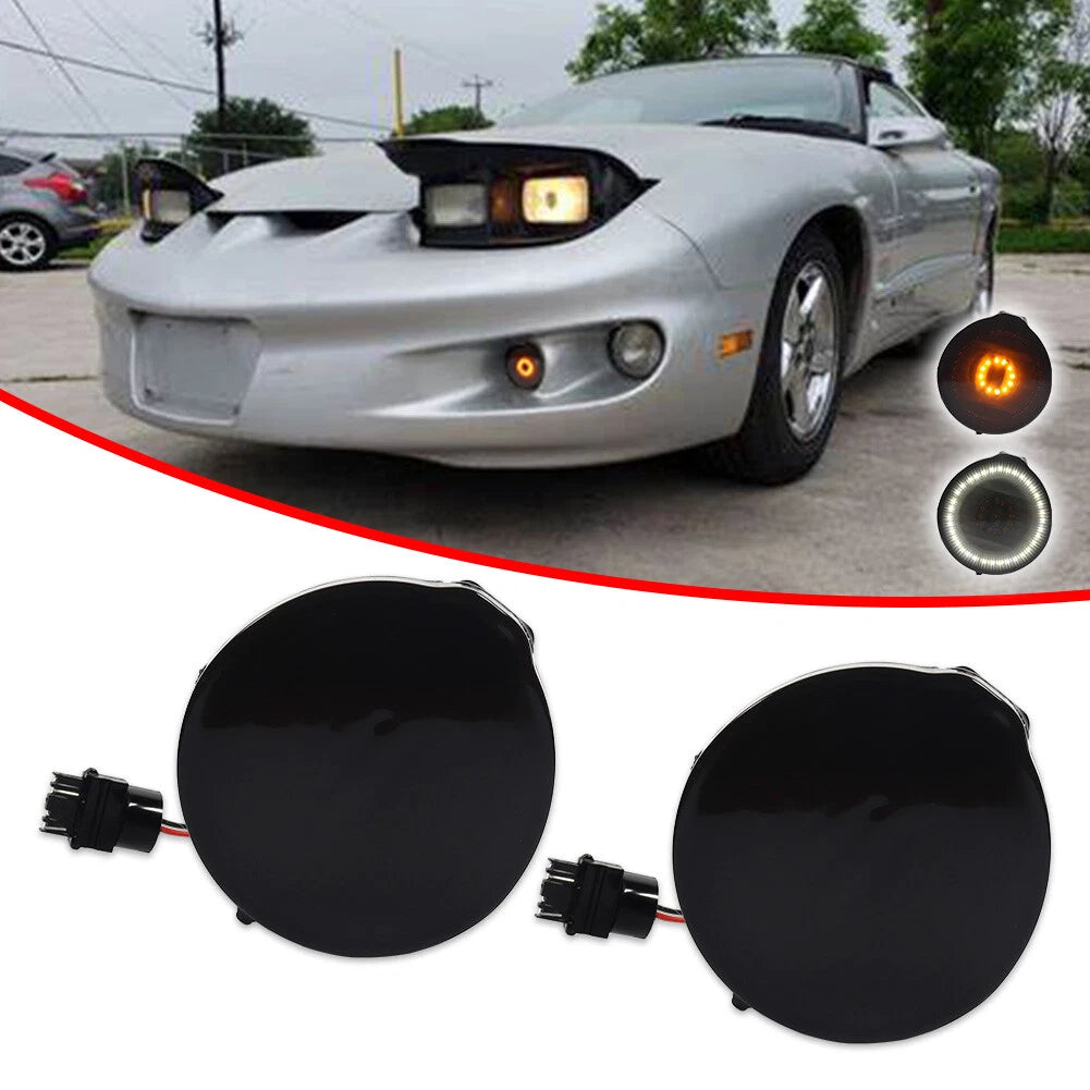 Smoke Front Fender Turn Signal with Amber LED for Pontiac Firebird (1998–2002)
