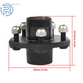 5 Lug Trailer Axles Hub for 2000 lb Spindles (1" Straight)