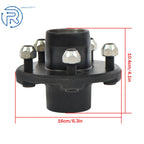 5 Lug Trailer Axles Hub for 2000 lb Spindles (1" Straight)