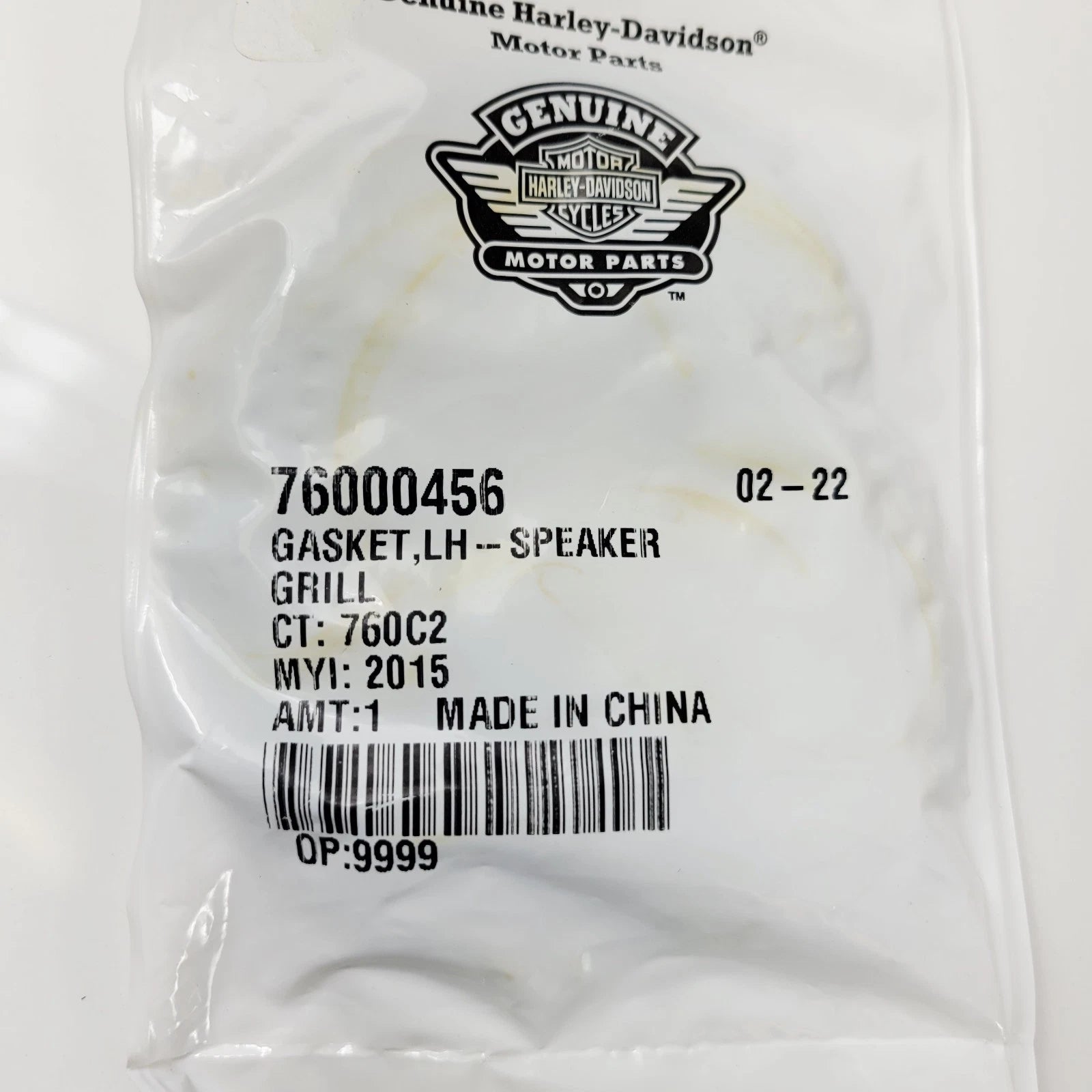 Speaker Grill Gasket for Harley-Davidson Road Glide (76000456)