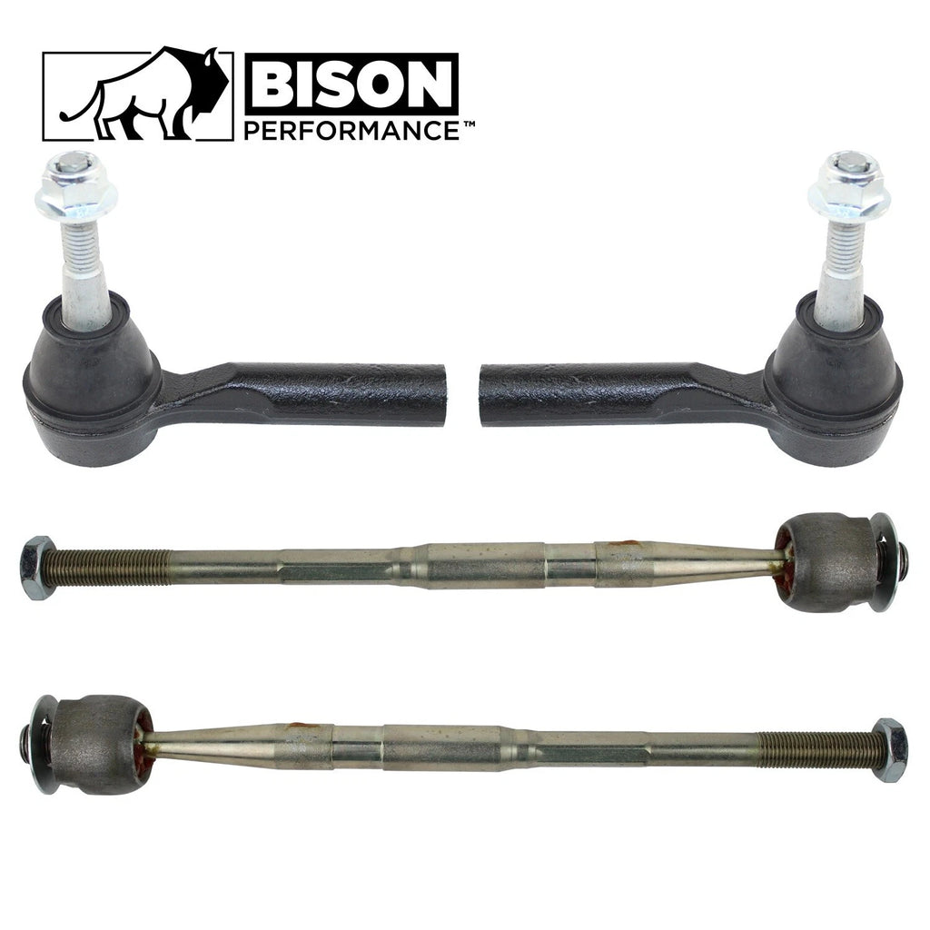 Set of 4 Inner & Outer Steering Tie Rod Ends for Equinox Terrain (2010–2017)