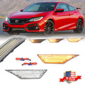 Clear Switchback Sequential Signal LED Side Marker Lights for Honda Civic (2016–2021)