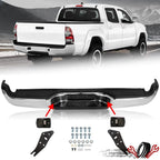 Chrome Steel Rear Bumper Assembly with Lights for Toyota Tacoma (2005–2015)