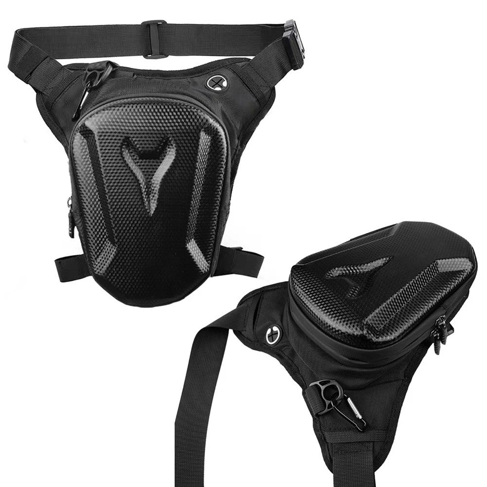 Leg Bag for Motorcycle (Thigh Bag) with Secure Zipper Pockets for Phone
