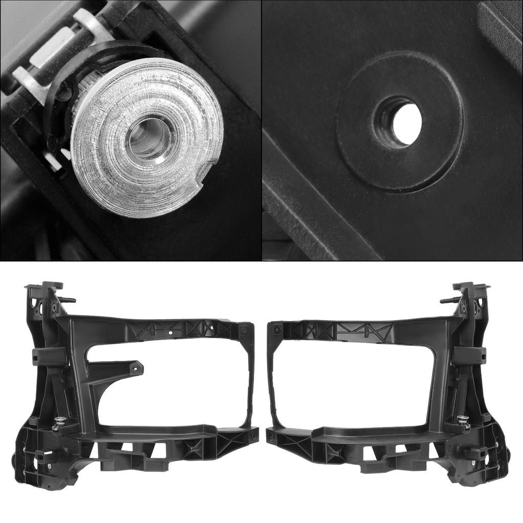 Set of 2 Radiator Support Headlight Brackets for Dodge Ram 1500/2500/3500 (2013–2018)