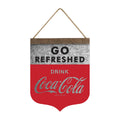 Hanging Metal Banner for Coca-Cola (Vintage Reproduction)
