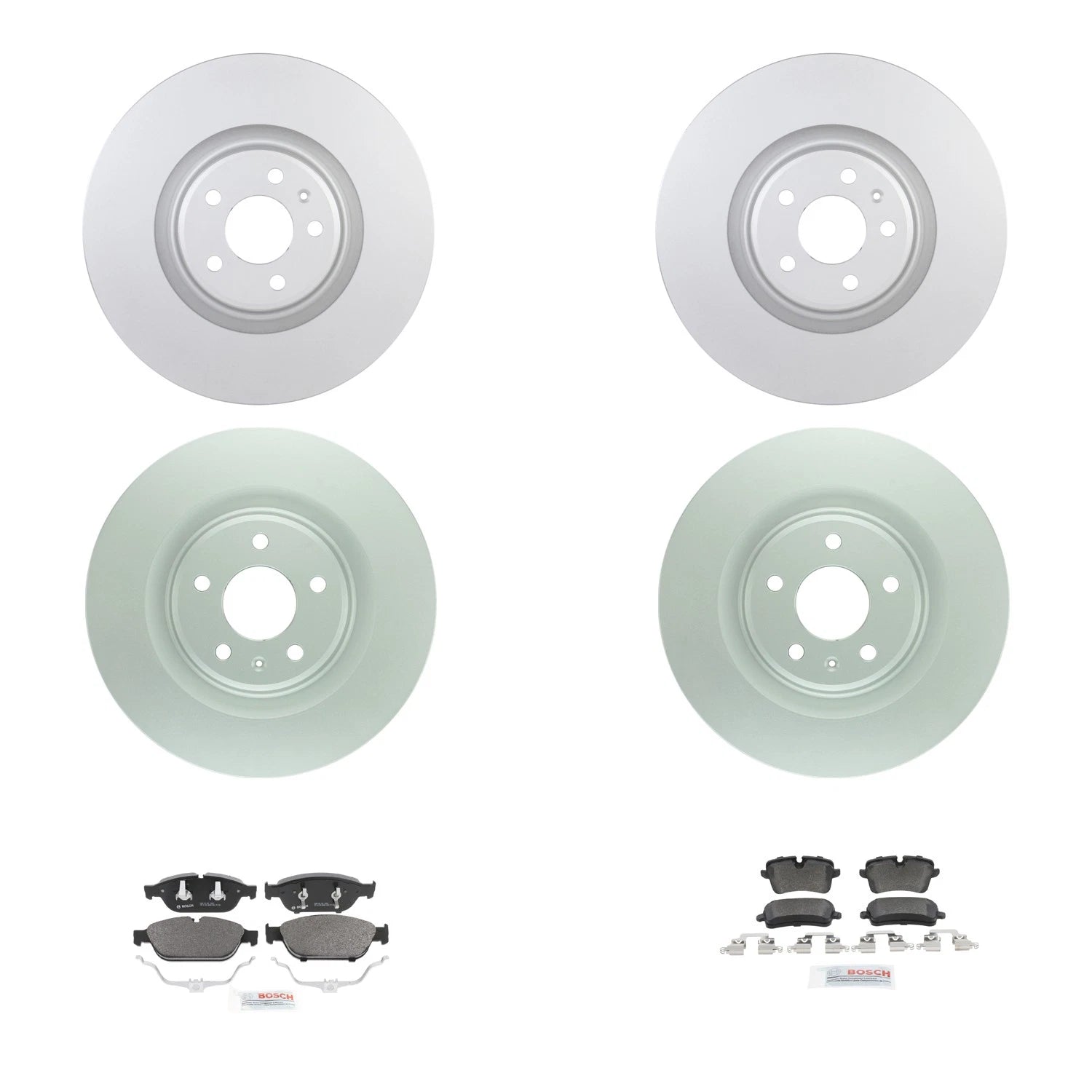 Bosch QuietCast Brake Rotor & Semi-Metallic Pad Kit for Audi A6 A7 (2012–2018)