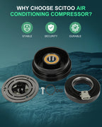 A/C Compressor Clutch Kit Pulley Coil for Hyundai Mercury Nissan (1993–2002)