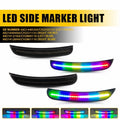 4X RGB Multicolor Front Rear Side Marker Lights for 2015-2023 Dodge Charger EXV