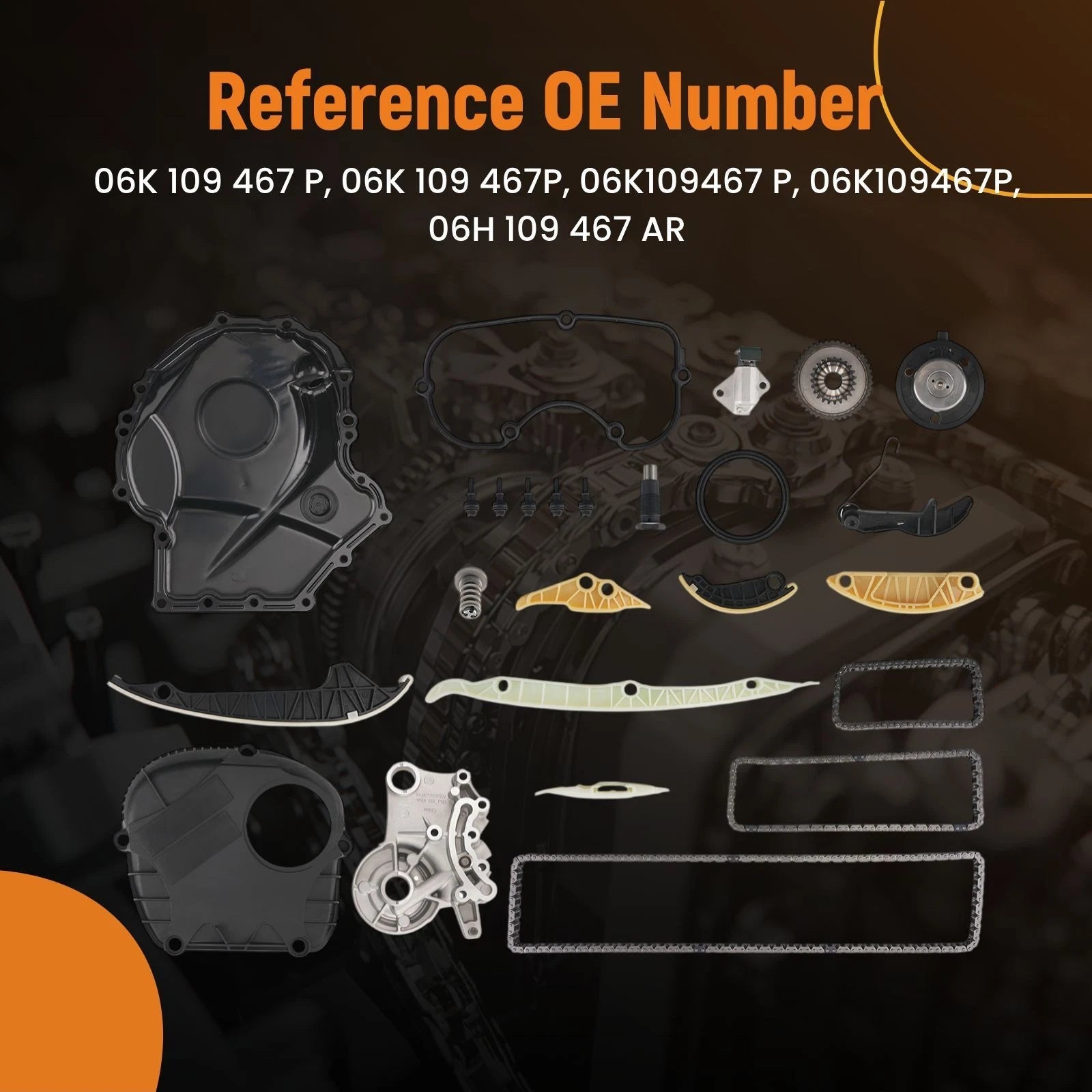 Timing Chain for VW Scirocco Jetta GLI 2.0TSI (2008–2014) 06K109467P 06K109469N