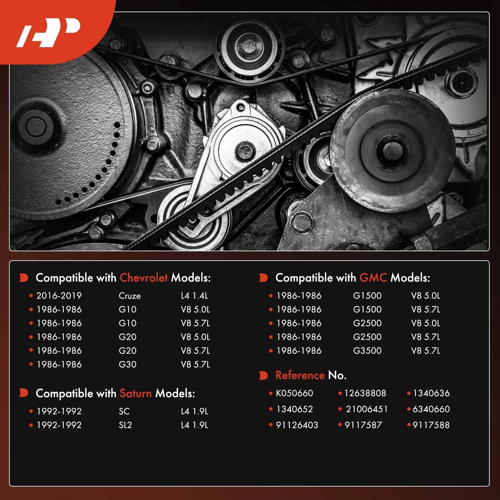 Serpentine Belt for Chevrolet Cruze (2016â2019)