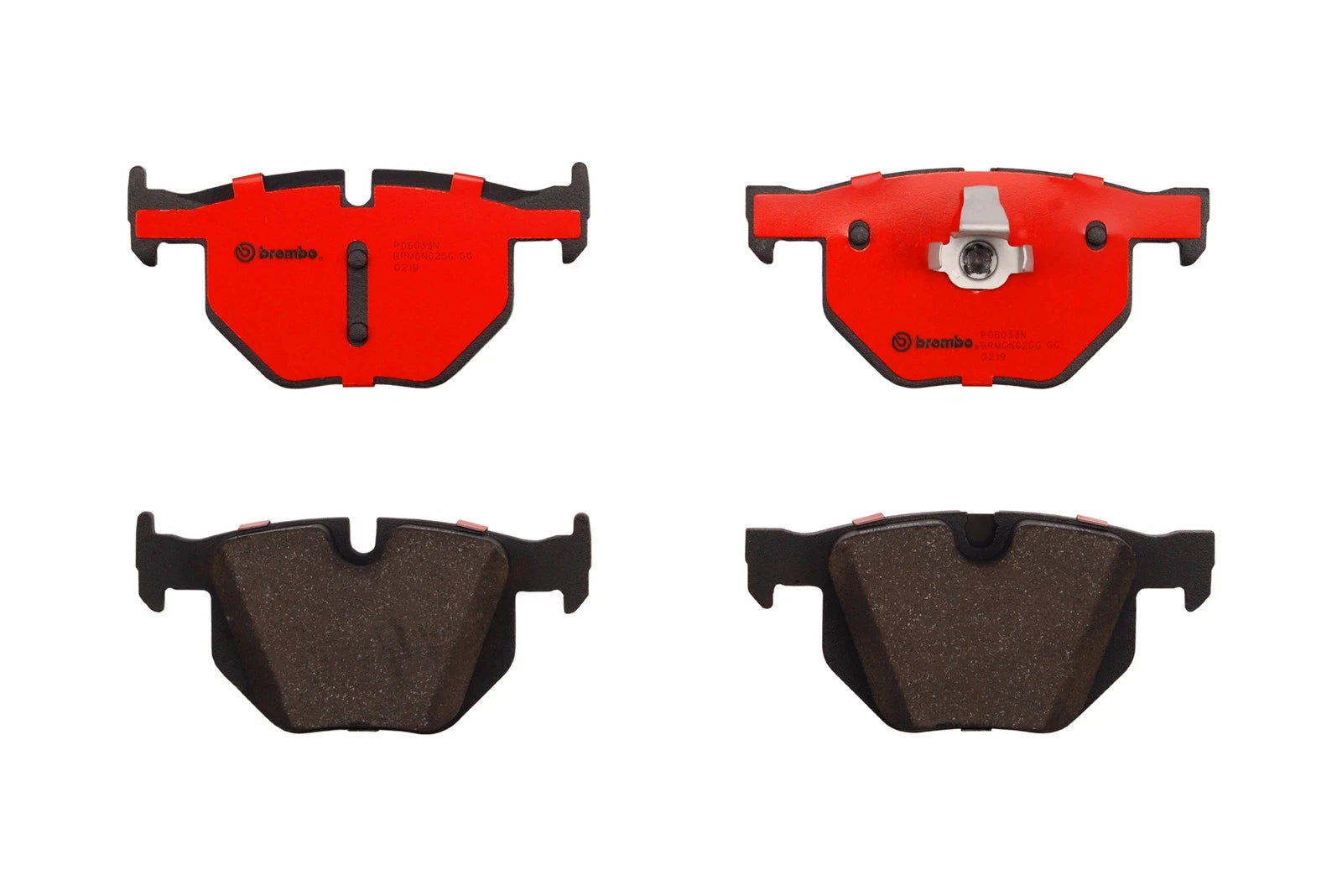 Brembo Rear NAO Ceramic Brake Pads for BMW E60 E61 525i 528i 530i 530xi 535i (2006–2010)