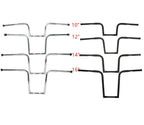 1.25" Ape Hanger Handlebar for Harley Sportster Dyna FLST FXST (10"/12"/14"/16")