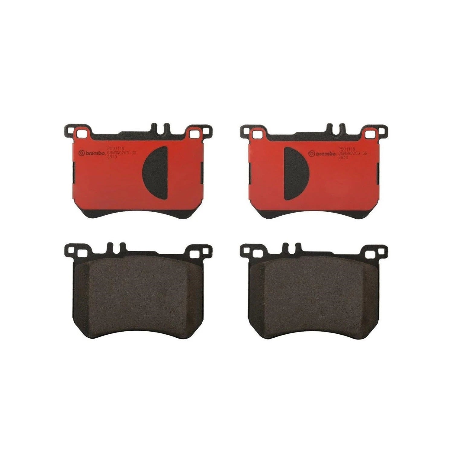Set of 4 Brembo Front Ceramic Disc Brake Pads for Mercedes-Benz R231 (2012–2020)