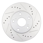 Set of 2 Drilled & Slotted Front Brake Rotors with Ceramic Pads for Toyota Camry (2002–2006)