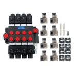 4 Spool Hydraulic Control Valve for 12V DC Systems (13 GPM, 3600 PSI)