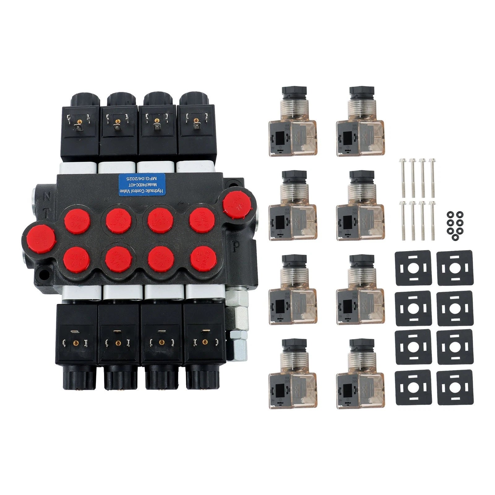 4 Spool Hydraulic Control Valve for 12V DC Systems (13 GPM, 3600 PSI)