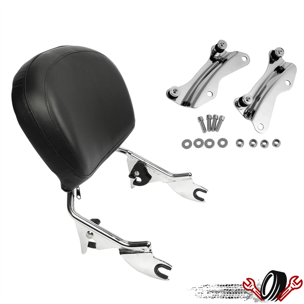 Backrest Sissy Bar with 4 Point Docking Hardware for Harley Touring (2014–2024)