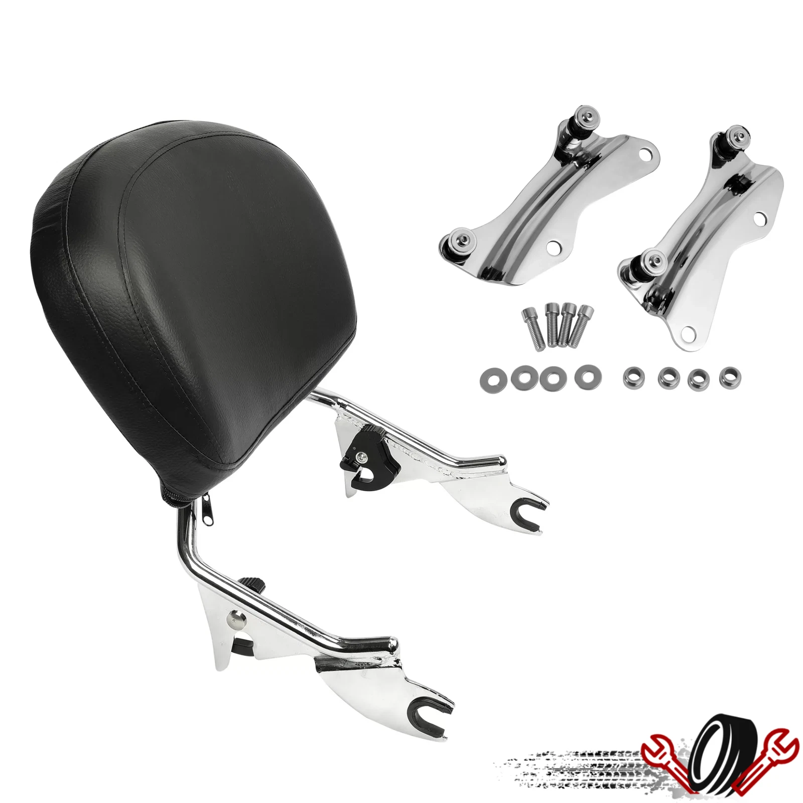 Backrest Sissy Bar with 4 Point Docking Hardware for Harley Touring (2014–2024)