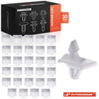 30Pcs Nylon White Molding Fastening Clips for Mercedes
