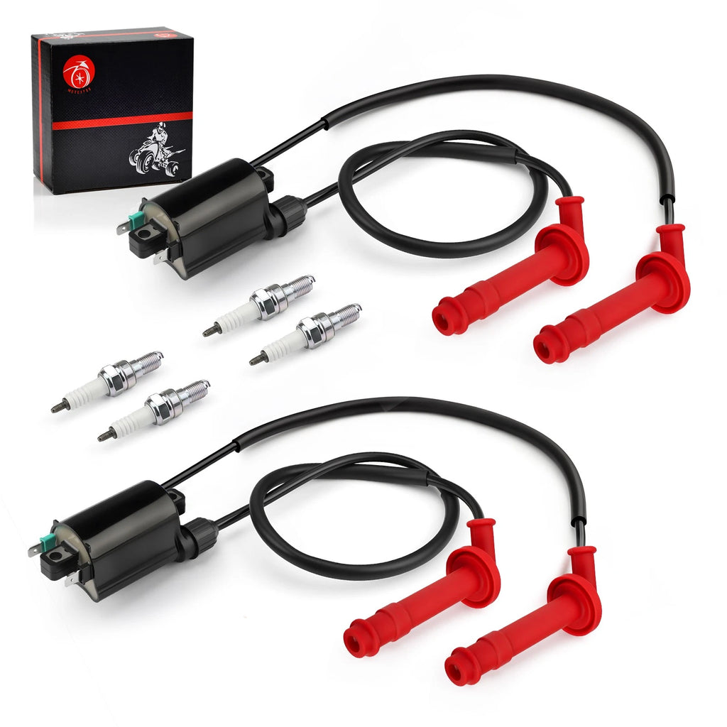 2X Ignition Coil & Spark Plug for Honda CBR600F2 (1991–1994) CBR600F3 (1995–1998)