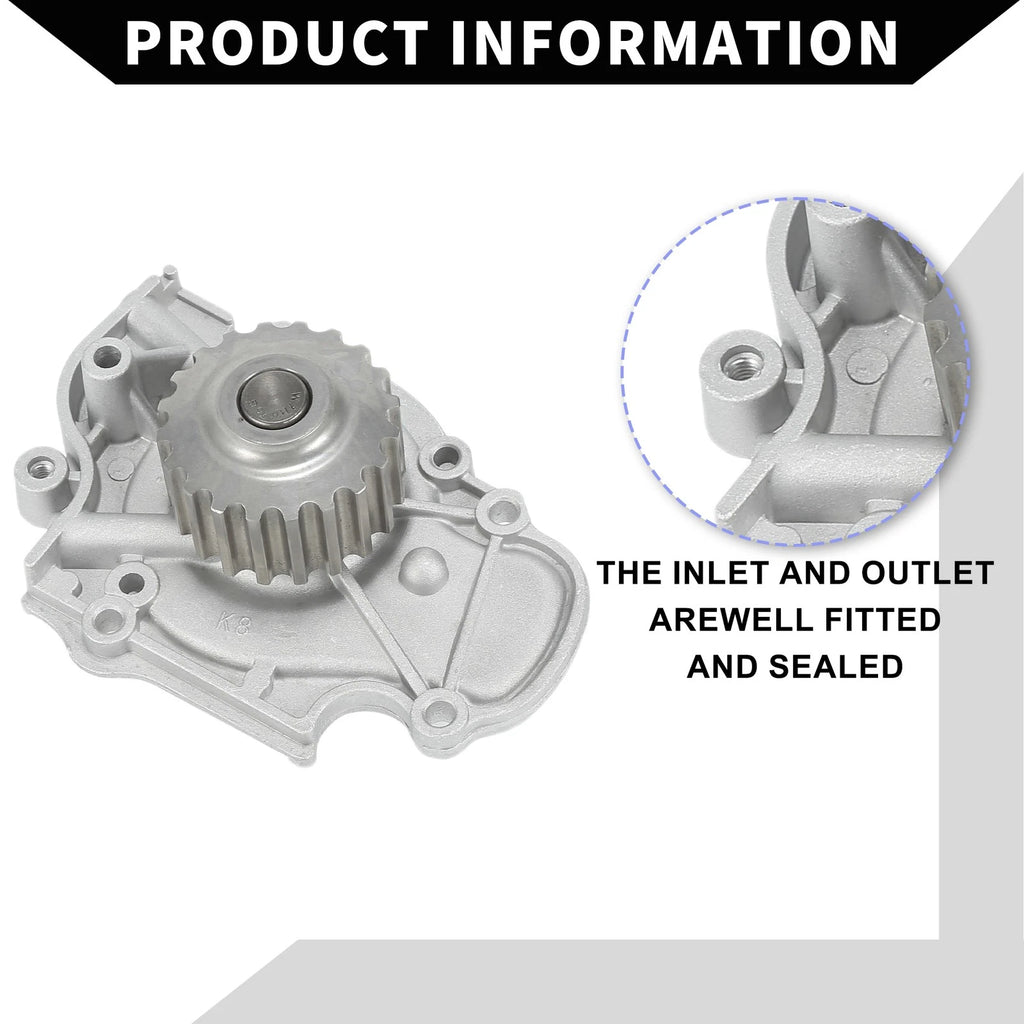 Water Pump for Honda Civic Acura Integra (No. 19200PT2003) with Rubber Ring Kit