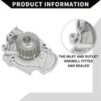 Water Pump for Honda Civic Acura Integra (No. 19200PT2003) with Rubber Ring Kit