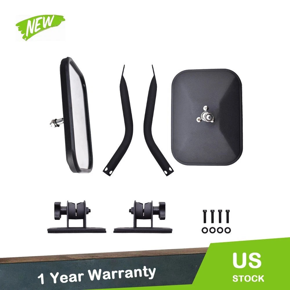 Set of 2 Rearview Mirrors for Jeep TJ JK (1997–2018)