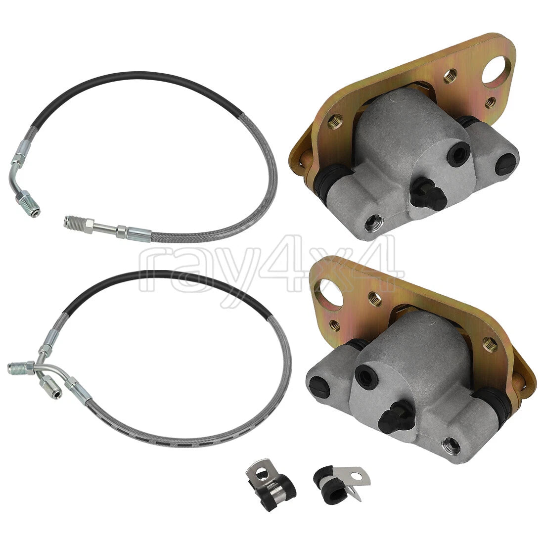 Front Brake Calipers w/Lines for Polaris Trail Boss/Magnum/Xpedition 325 (2000)