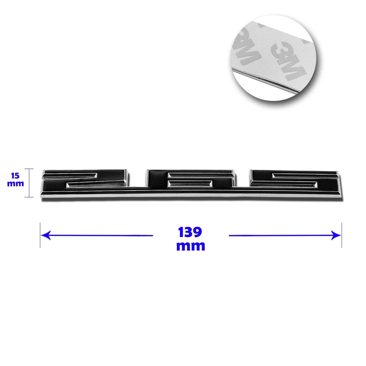 265 Polished Metal 3D Decal Emblem for Chevrolet Pontiac Buick