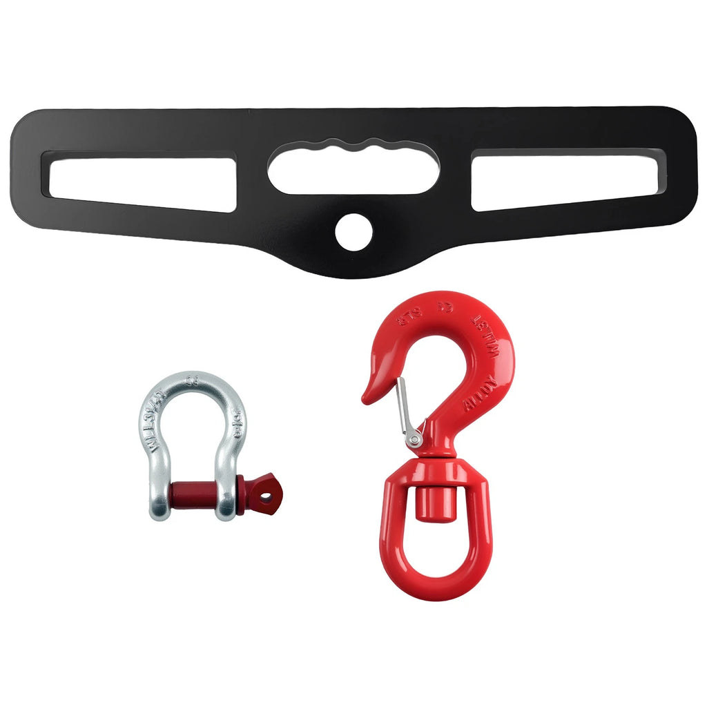 Double Fork Hook Attachment for Standard Forklift (360° Rotating, 6600LBS)