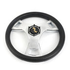 3-Spoke 13.5" Marine Boat Steering Wheel with Hub Adapter
