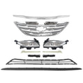 Set of 10 Chrome Grille Fog Light Bumper Brackets for Sonata (2011–2014)