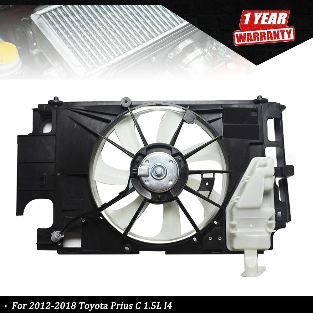 Radiator AC Condenser Cooling Fan Assembly for Toyota Prius C (2012–2018)