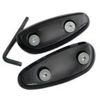 Mirror Block Off Base Plates for Suzuki GSX-R 600 750 1000 (2001–2004) Black