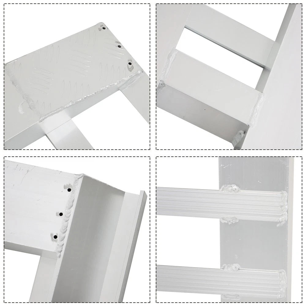 2Pcs Aluminum Trailer Ramps for Truck Car (80" x 15")