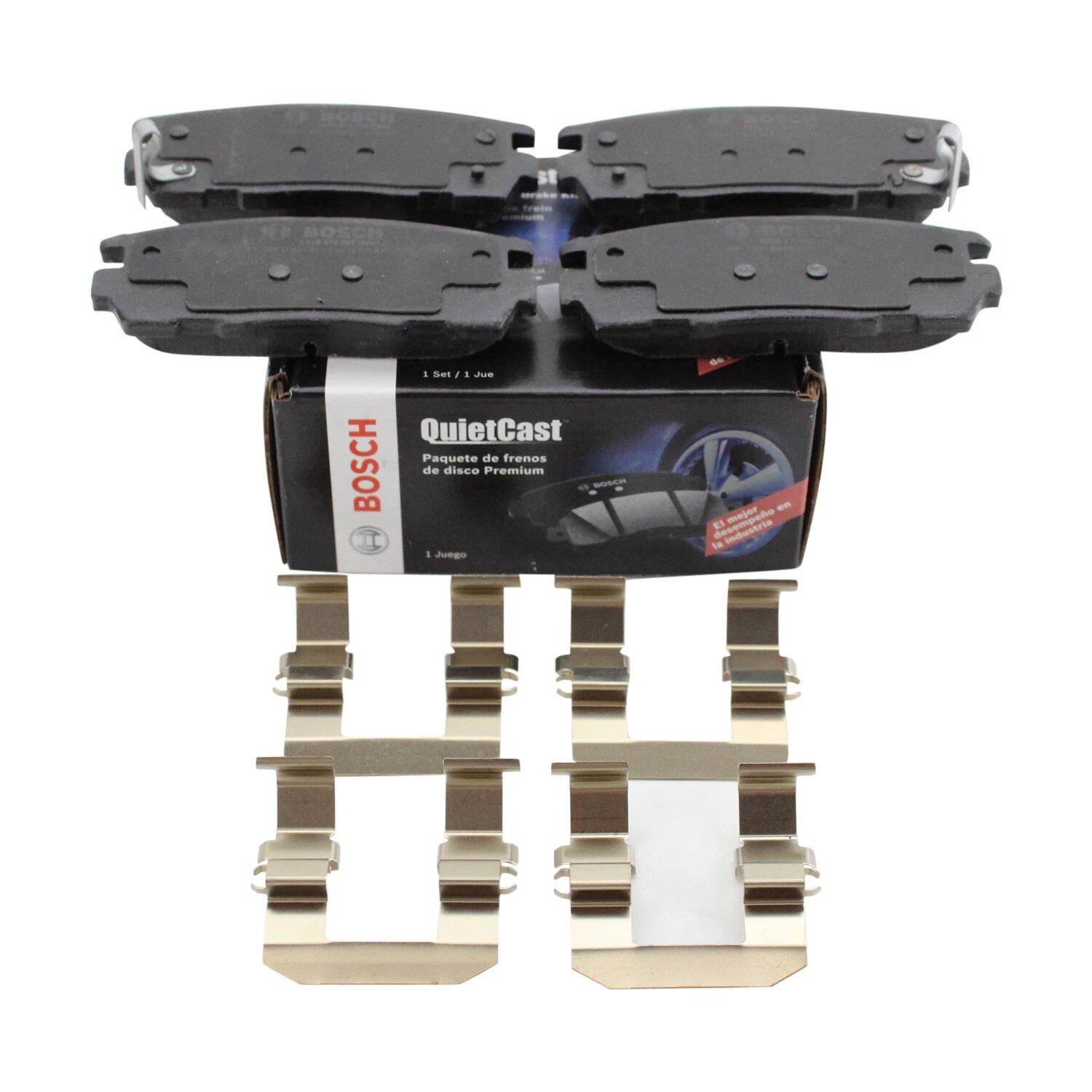 Set of 4 Bosch QuietCast Rear Ceramic Brake Pads for Equinox Terrain Torrent Vue XL-7 (2005–2014)